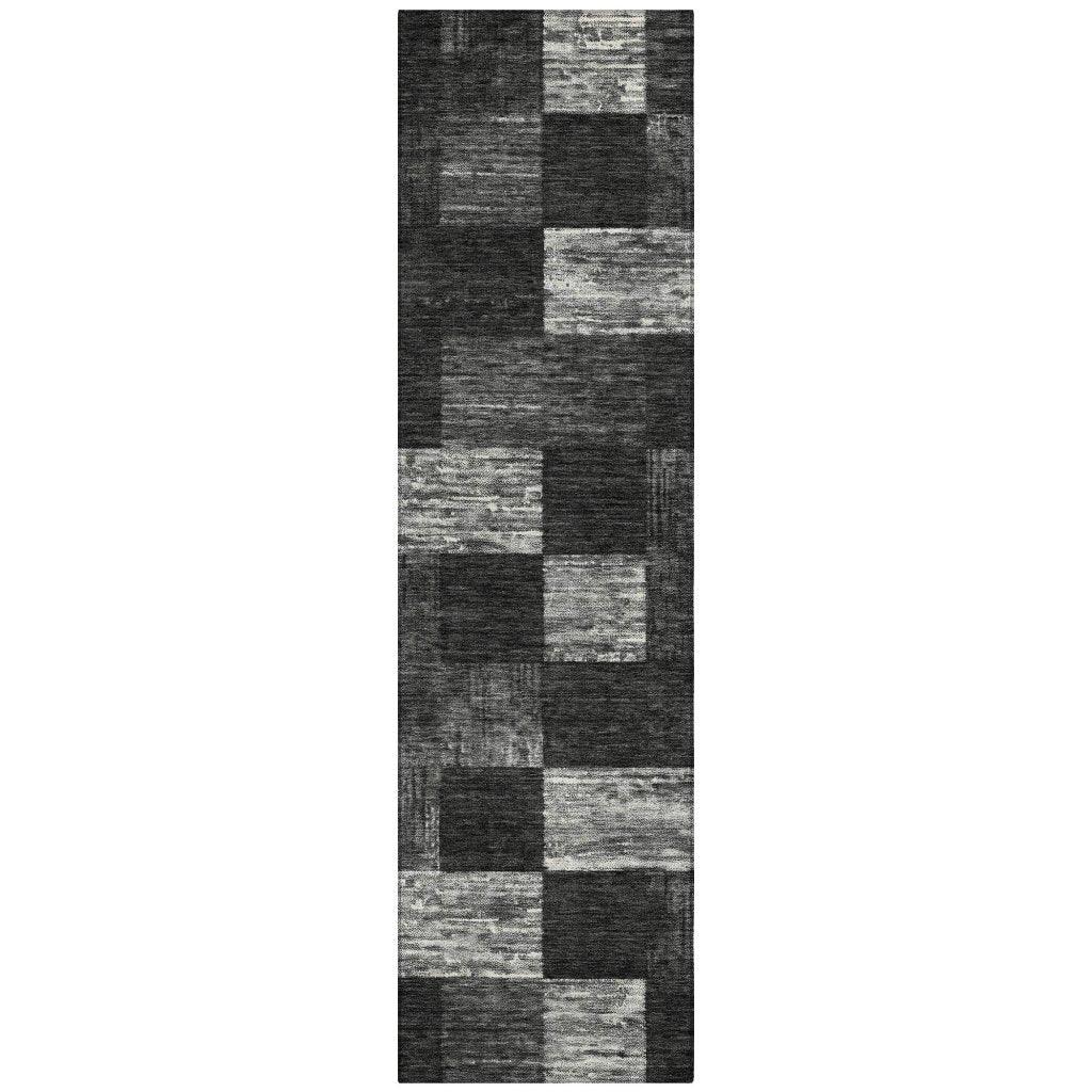 Elise Black Washable Indoor - Outdoor Rug - LOOMLAN - LOOMLAN Rugs - Outdoor Rugs