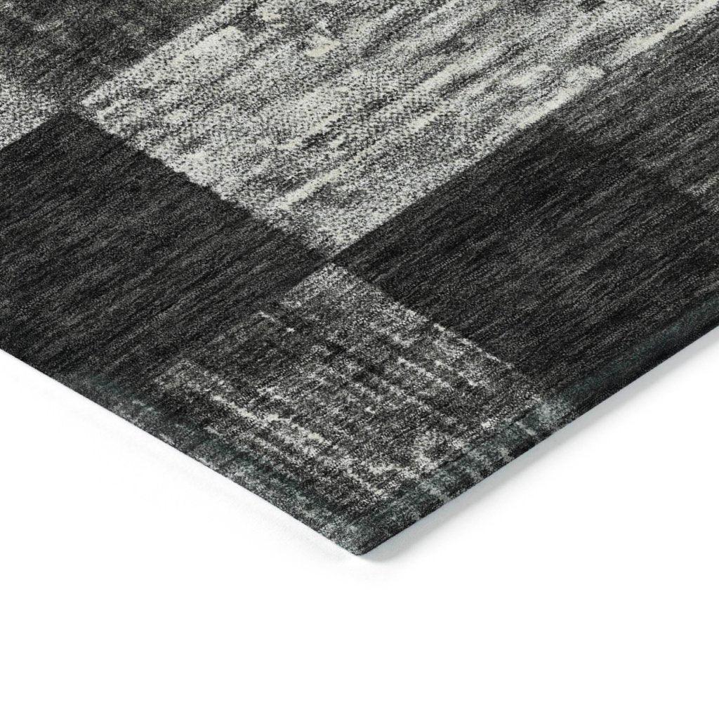 Elise Black Washable Indoor - Outdoor Rug - LOOMLAN - LOOMLAN Rugs - Outdoor Rugs