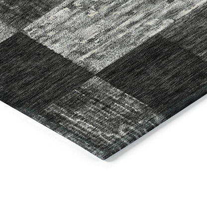 Elise Black Washable Indoor - Outdoor Rug - LOOMLAN - LOOMLAN Rugs - Outdoor Rugs