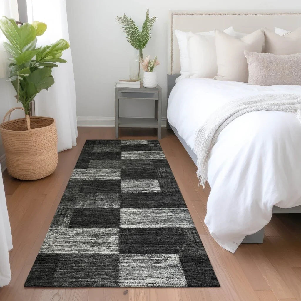 Elise Black Washable Indoor - Outdoor Rug - LOOMLAN - LOOMLAN Rugs - Outdoor Rugs