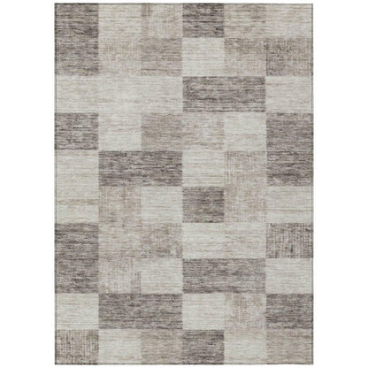 Elise Brown Washable Indoor - Outdoor Rug - LOOMLAN - LOOMLAN Rugs - Outdoor Rugs