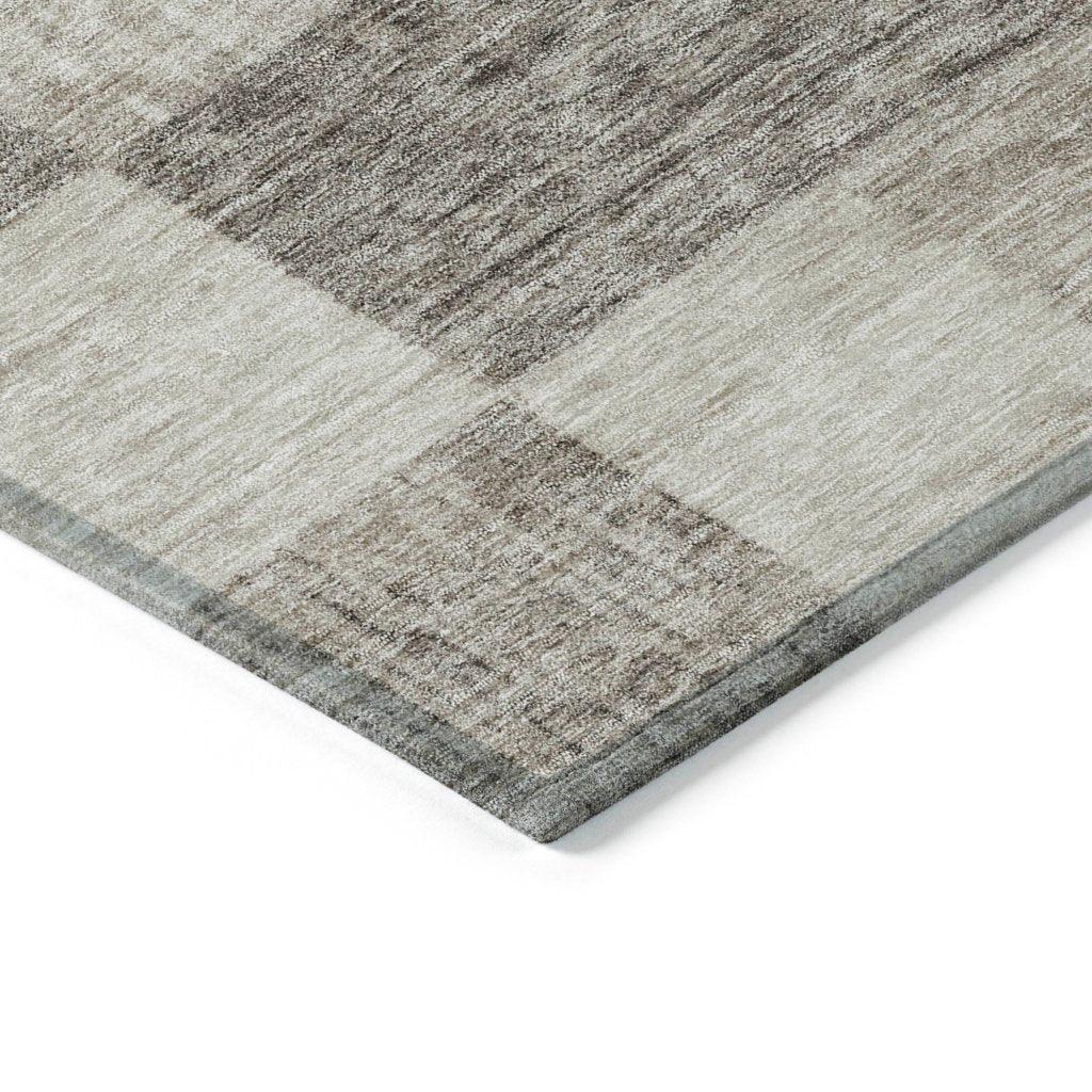 Elise Brown Washable Indoor - Outdoor Rug - LOOMLAN - LOOMLAN Rugs - Outdoor Rugs