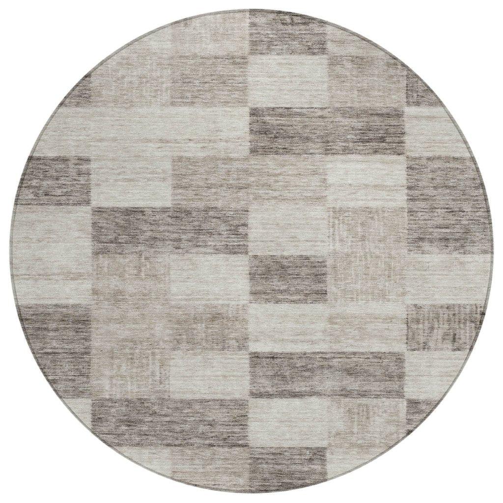 Elise Brown Washable Indoor - Outdoor Rug - LOOMLAN - LOOMLAN Rugs - Outdoor Rugs
