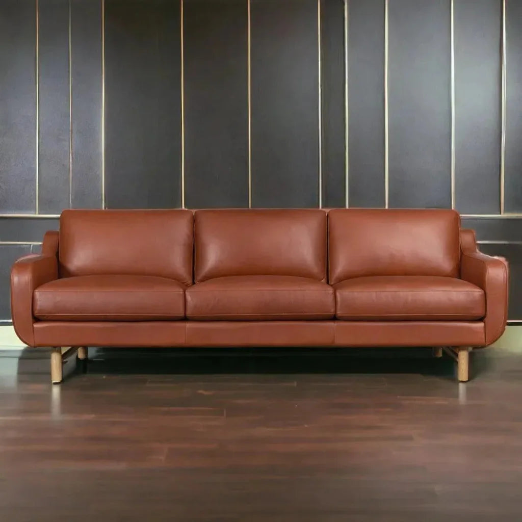Elise Full Aniline Sofa Sustainability & Luxury - LOOMLAN - One For Victory - Sofas & Loveseats