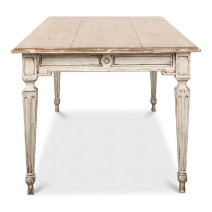 Elise Rectangle Dining Table Seats 6 Grey Natural-Dining Tables-Sarreid-LOOMLAN