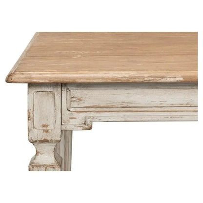 Elise Rectangle Dining Table Seats 6 Grey Natural-Dining Tables-Sarreid-LOOMLAN