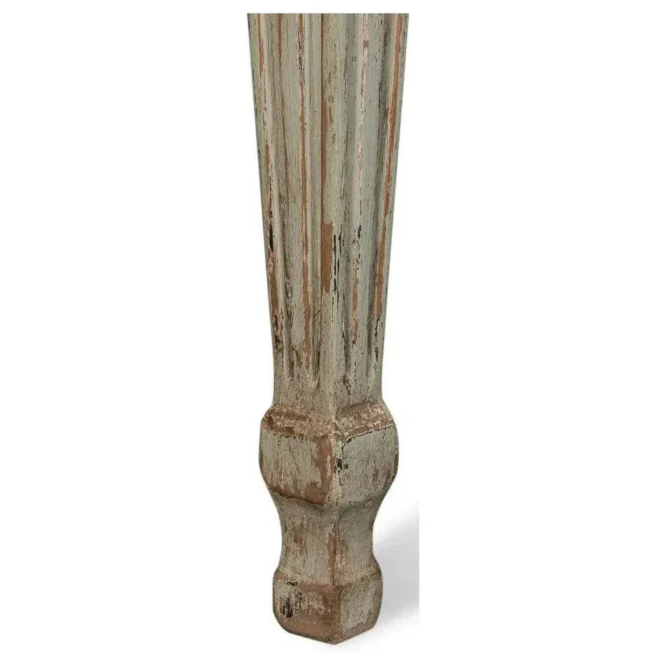 Elise Rectangle Dining Table Seats 6 Sage Natural-Dining Tables-Sarreid-LOOMLAN