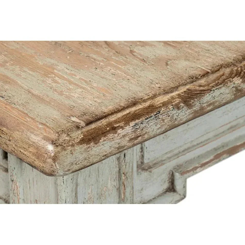 Elise Rectangle Dining Table Seats 6 Sage Natural-Dining Tables-Sarreid-LOOMLAN