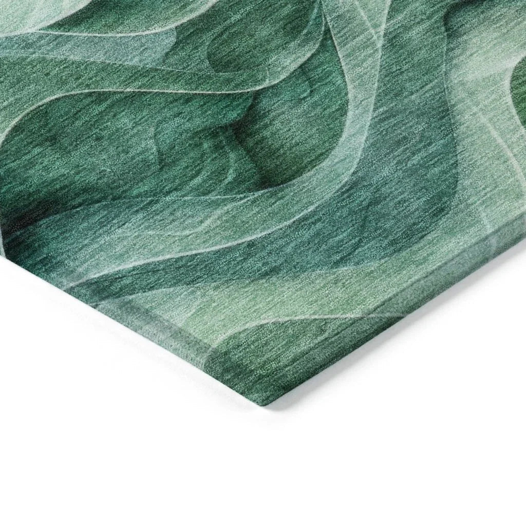 Elissar Teal Washable Indoor - Outdoor Rug - LOOMLAN - LOOMLAN Rugs - Outdoor Rugs