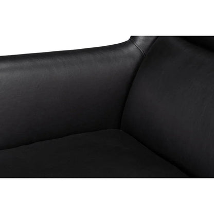 Elite Wing Luxurious Leather Armchair - LOOMLAN - Sarreid - Club Chairs