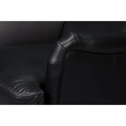 Elite Wing Luxurious Leather Armchair - LOOMLAN - Sarreid - Club Chairs