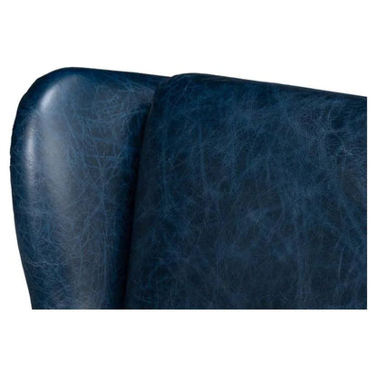 Elite Wing Luxurious Leather Armchair - LOOMLAN - Sarreid - Club Chairs