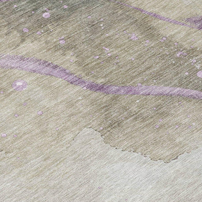 Elithra Brown Washable Indoor - Outdoor Rug - LOOMLAN - LOOMLAN Rugs - Outdoor Rugs