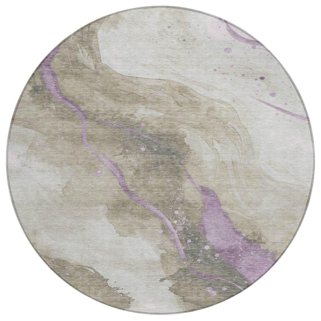 Elithra Brown Washable Indoor - Outdoor Rug - LOOMLAN - LOOMLAN Rugs - Outdoor Rugs