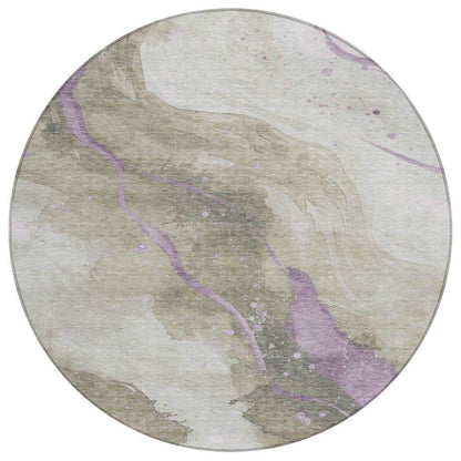 Elithra Brown Washable Indoor - Outdoor Rug - LOOMLAN - LOOMLAN Rugs - Outdoor Rugs