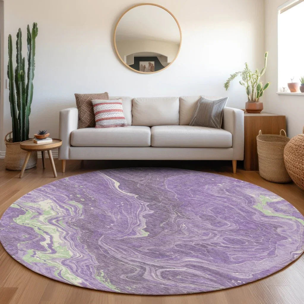 Elius Purple Washable Indoor - Outdoor Rug - LOOMLAN - LOOMLAN Rugs - Outdoor Rugs