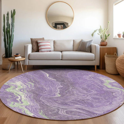 Elius Purple Washable Indoor - Outdoor Rug - LOOMLAN - LOOMLAN Rugs - Outdoor Rugs
