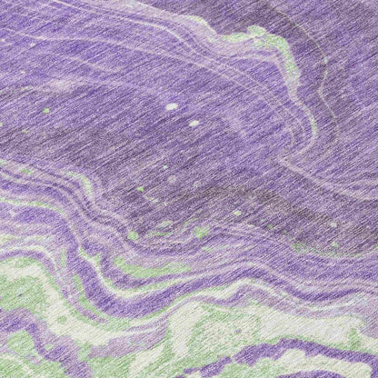 Elius Purple Washable Indoor - Outdoor Rug - LOOMLAN - LOOMLAN Rugs - Outdoor Rugs