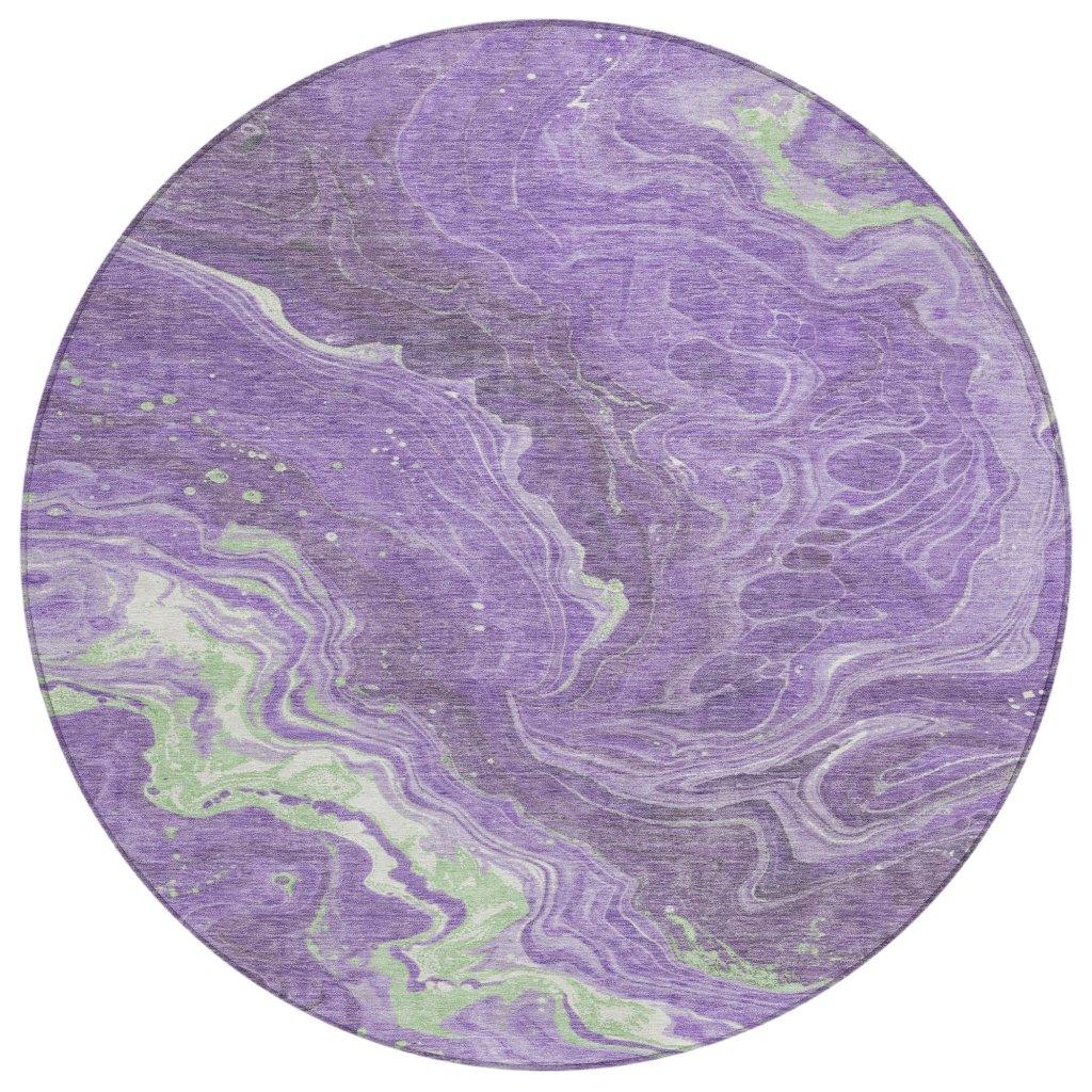 Elius Purple Washable Indoor - Outdoor Rug - LOOMLAN - LOOMLAN Rugs - Outdoor Rugs