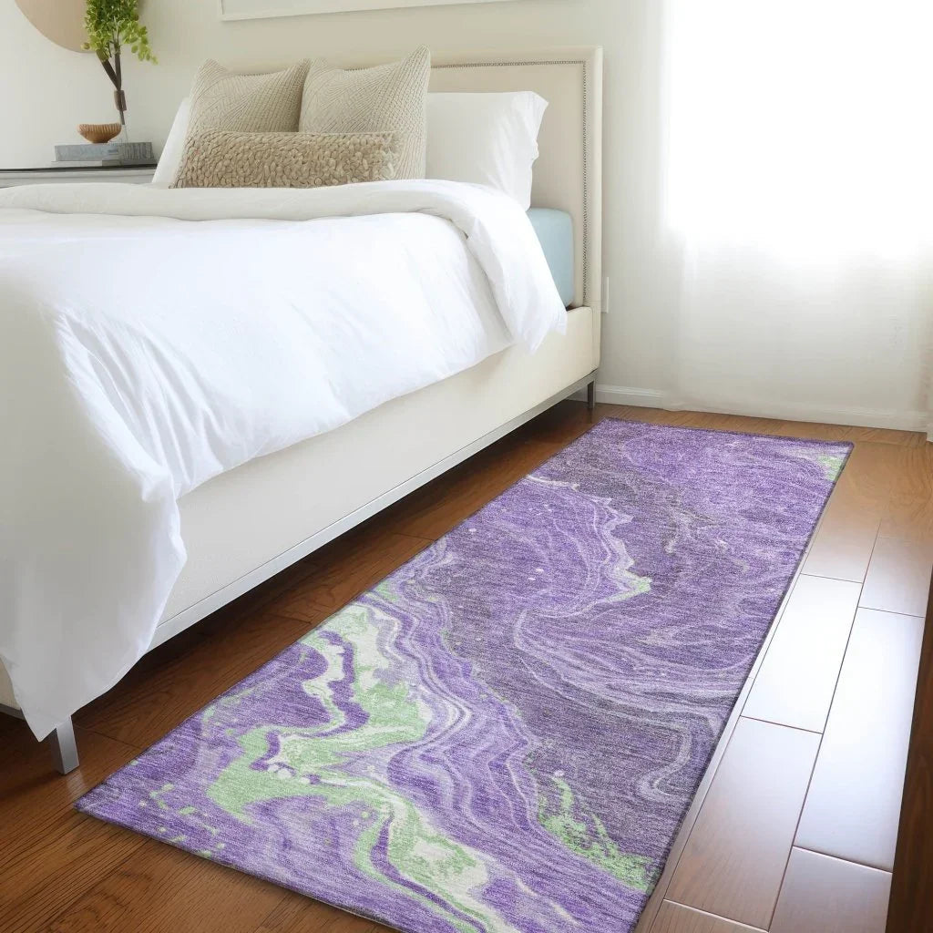 Elius Purple Washable Indoor - Outdoor Rug - LOOMLAN - LOOMLAN Rugs - Outdoor Rugs
