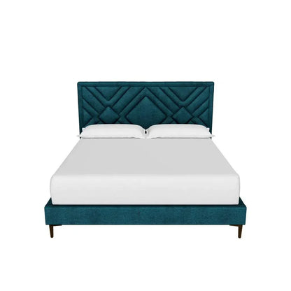 Elizio Fabric Mid - Century Styled Bed - LOOMLAN - SUNPAN - Beds