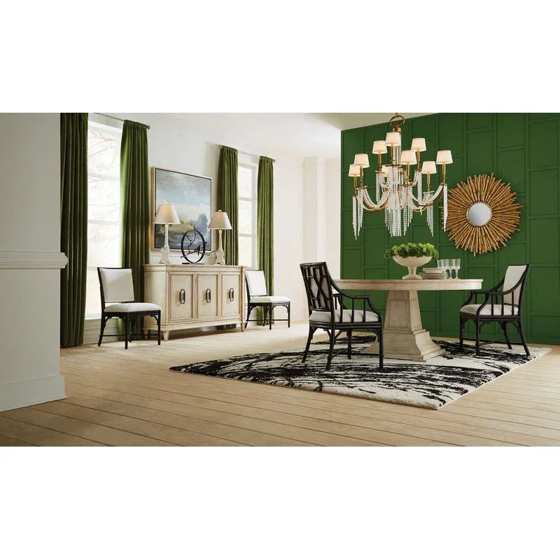 Ella Black Rattan Frame Armchair - LOOMLAN - Wildwood - Dining Chairs