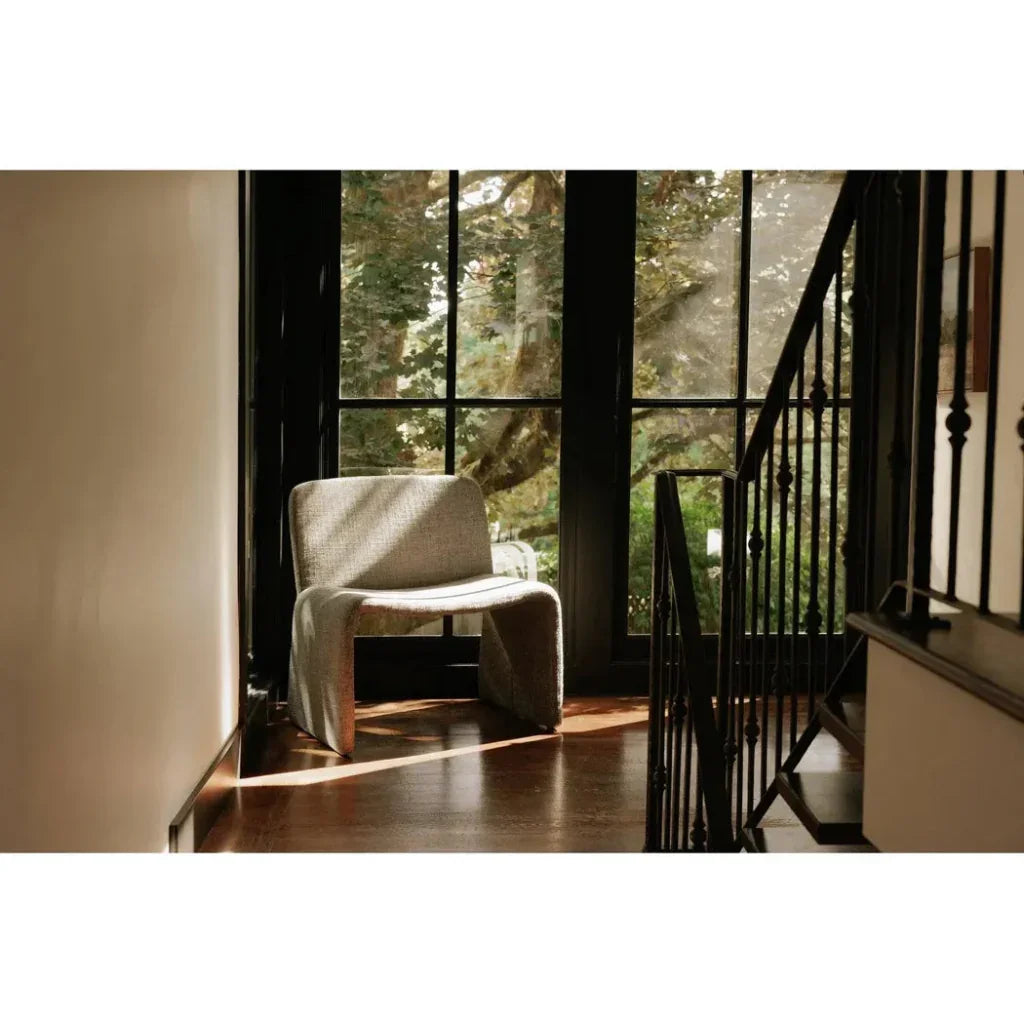 Ella Performance Fabric Armless Accent Chair - LOOMLAN - Moe's Home - Accent Chairs