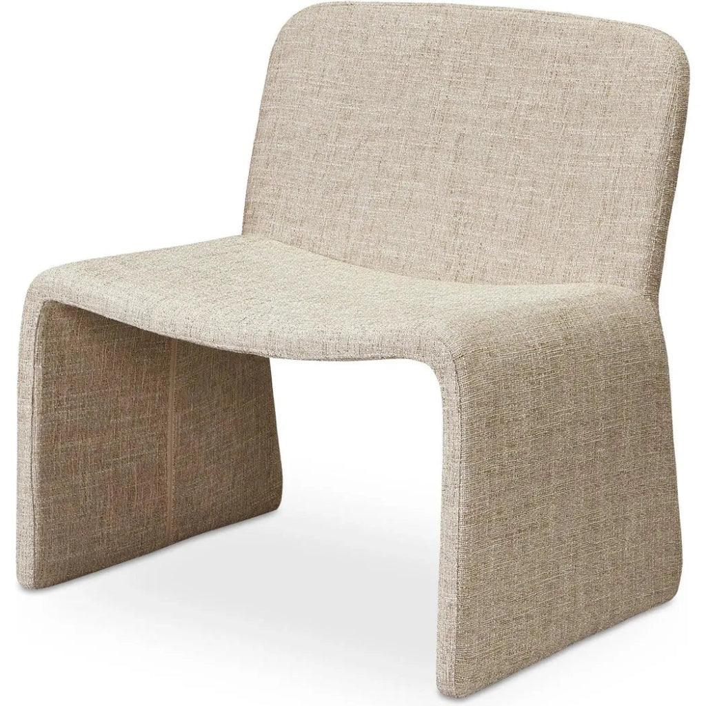 Ella Performance Fabric Armless Accent Chair - LOOMLAN - Moe's Home - Accent Chairs
