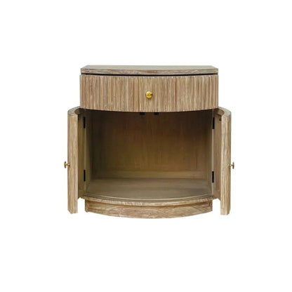 Elle One Drawer Wooden Side Table - LOOMLAN - Artesia - Side Tables