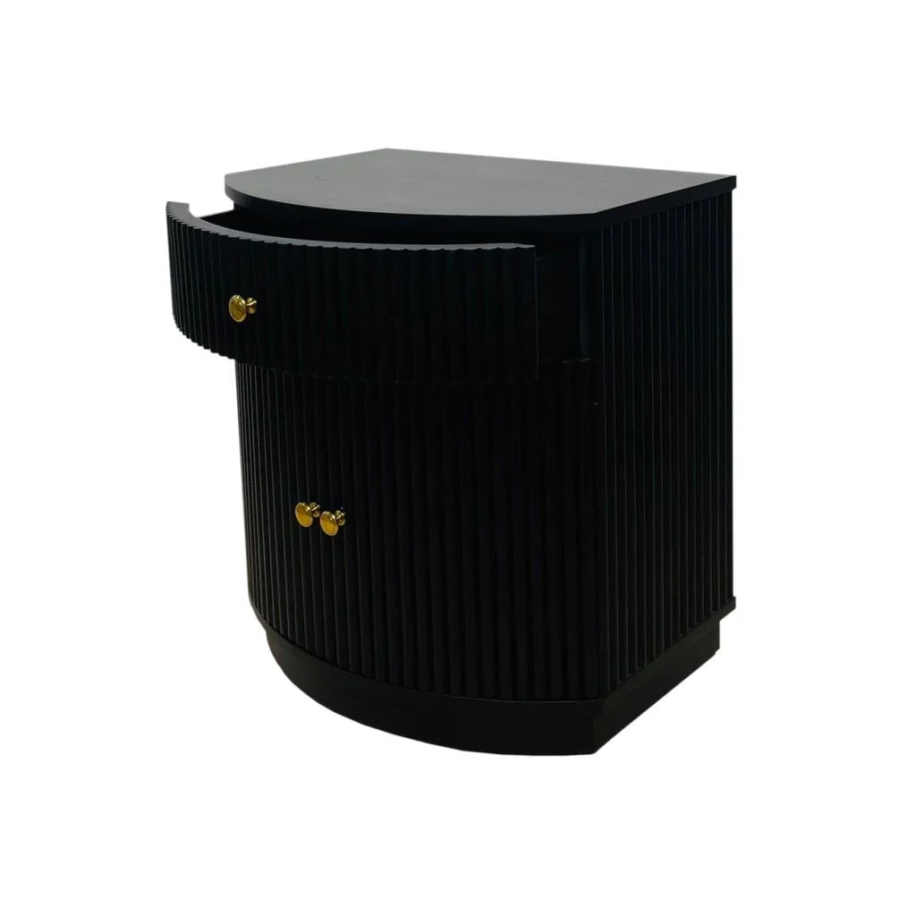 Elle One Drawer Wooden Side Table - LOOMLAN - Artesia - Side Tables