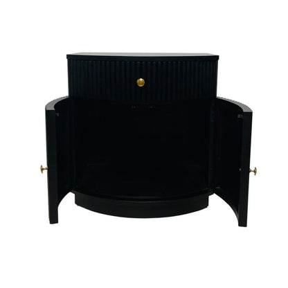 Elle One Drawer Wooden Side Table - LOOMLAN - Artesia - Side Tables