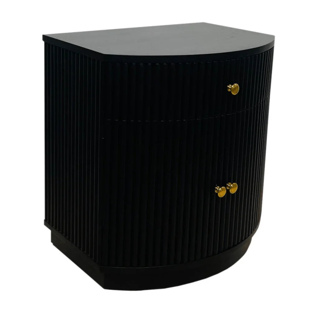 Elle One Drawer Wooden Side Table - LOOMLAN - Artesia - Side Tables