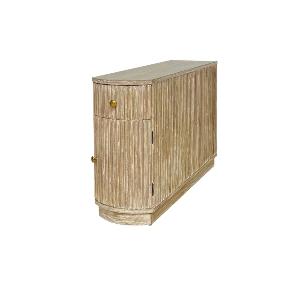 Elle One Drawer Wooden Sofa Side Table - LOOMLAN - Artesia - Side Tables