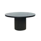 Elle Wooden Round Dining Table-Dining Tables-Artesia-Black-LOOMLAN