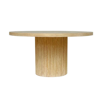 Elle Wooden Round Dining Table-Dining Tables-Artesia-LOOMLAN
