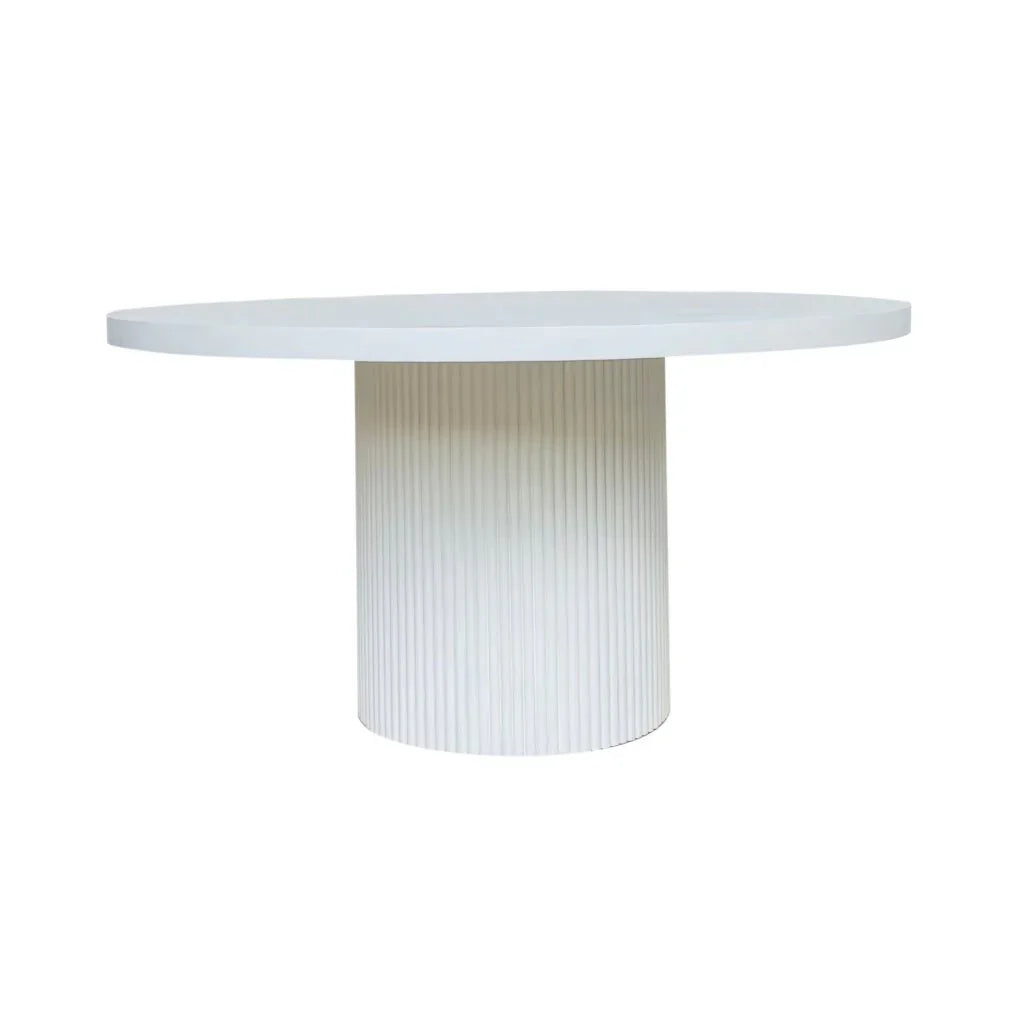 Elle Wooden Round Dining Table-Dining Tables-Artesia-LOOMLAN