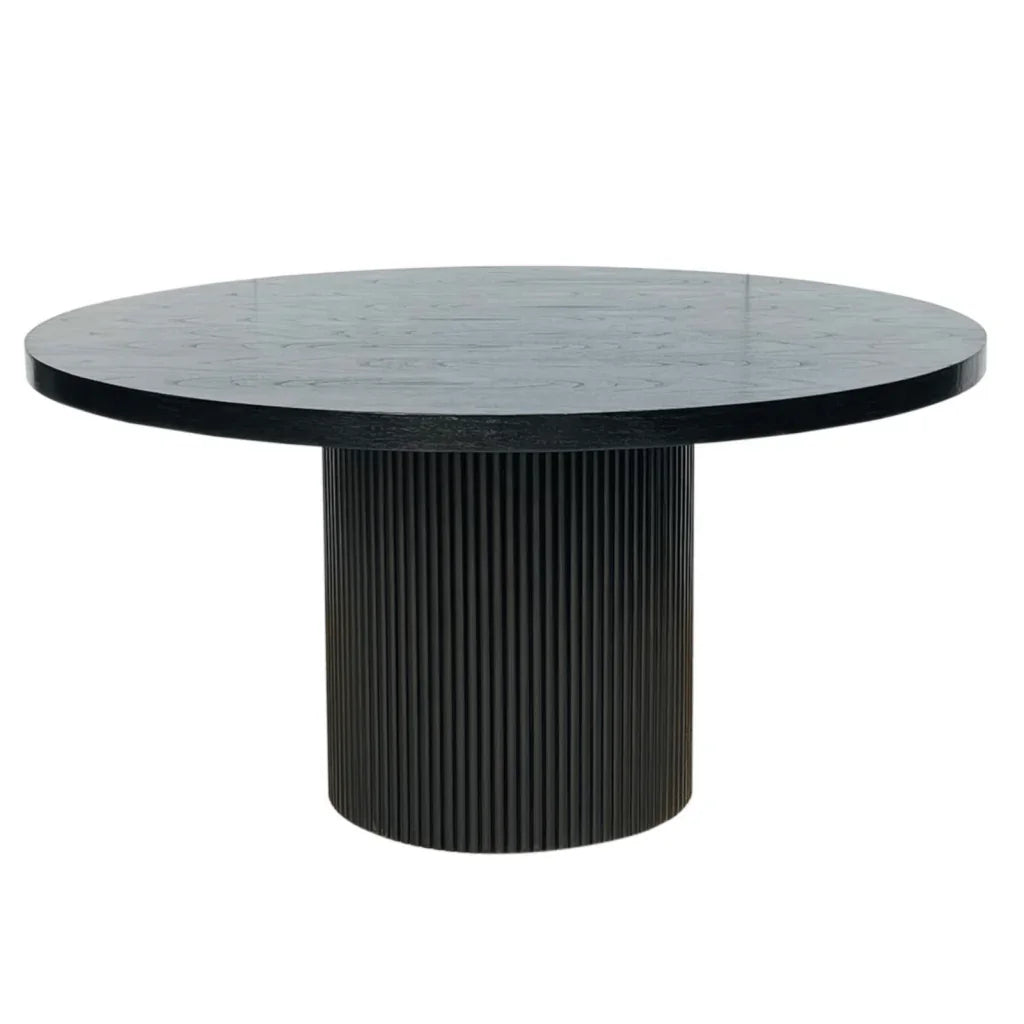 Elle Wooden Round Dining Table-Dining Tables-Artesia-LOOMLAN