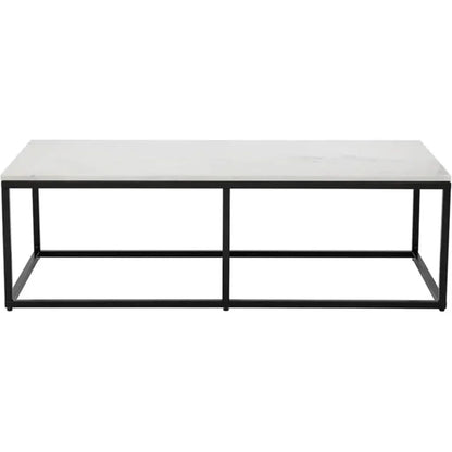 Ellery Marble Top Rectangular Coffee Table - LOOMLAN - SUNPAN - Coffee Tables