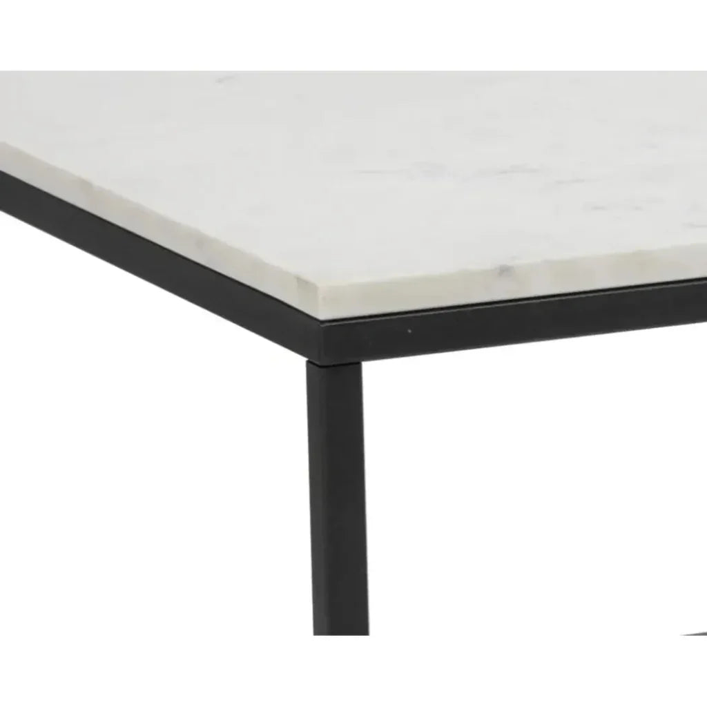 Ellery Marble Top Rectangular Coffee Table - LOOMLAN - SUNPAN - Coffee Tables