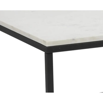Ellery Marble Top Rectangular Coffee Table - LOOMLAN - SUNPAN - Coffee Tables