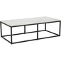 Ellery Marble Top Rectangular Coffee Table - LOOMLAN - SUNPAN - Coffee Tables