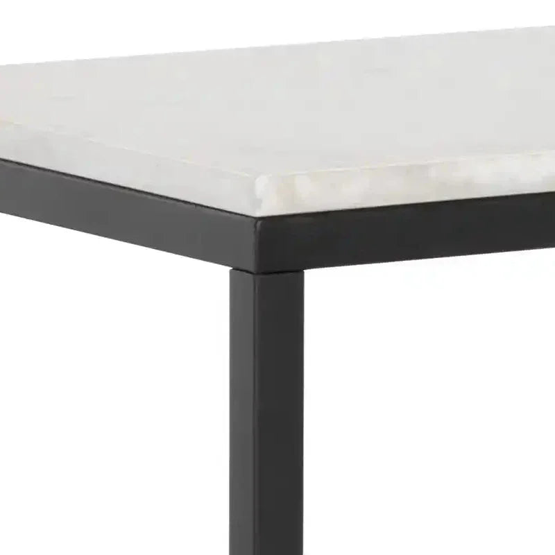 Ellery Marble Top Sofa Table - LOOMLAN - SUNPAN - Console Tables