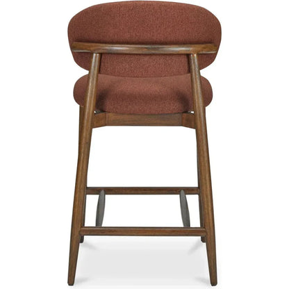 Ellie Performance Fabric Wood Frame Counter Stool - LOOMLAN - Moe's Home - Counter Stools