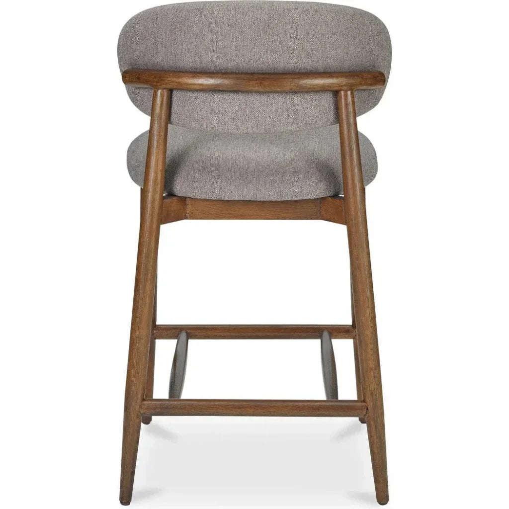 Ellie Performance Fabric Wood Frame Counter Stool - LOOMLAN - Moe's Home - Counter Stools