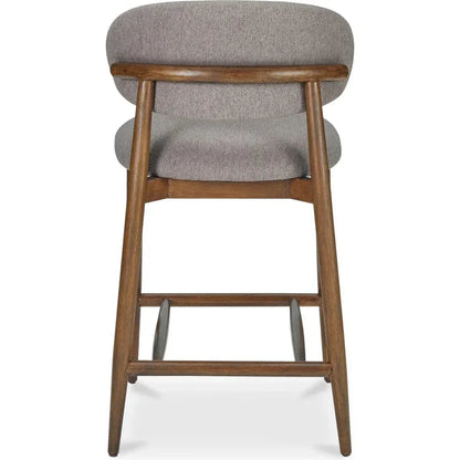 Ellie Performance Fabric Wood Frame Counter Stool - LOOMLAN - Moe's Home - Counter Stools