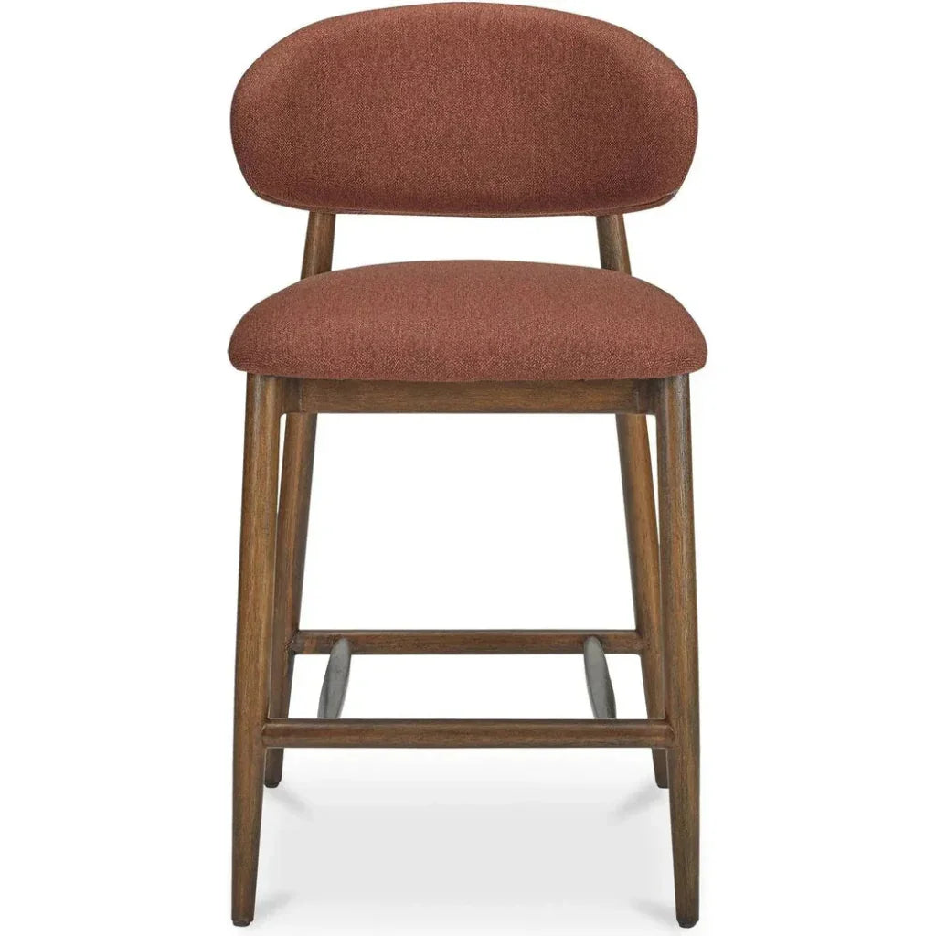 Ellie Performance Fabric Wood Frame Counter Stool - LOOMLAN - Moe's Home - Counter Stools
