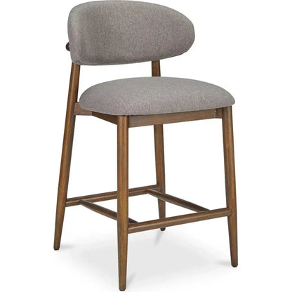 Ellie Performance Fabric Wood Frame Counter Stool - LOOMLAN - Moe's Home - Counter Stools