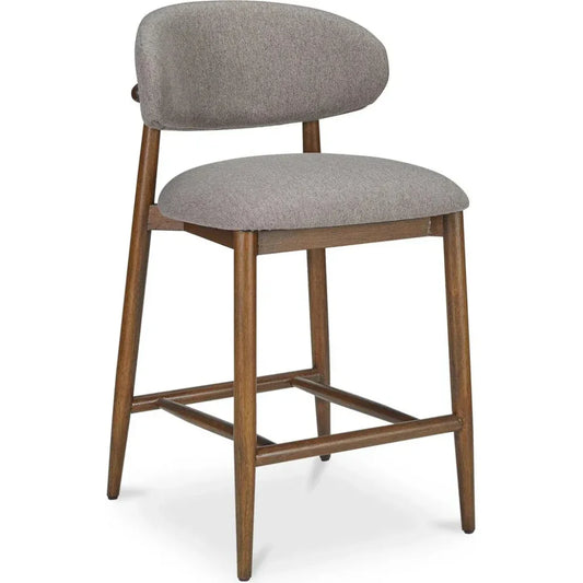 Ellie Performance Fabric Wood Frame Counter Stool - LOOMLAN - Moe's Home - Counter Stools