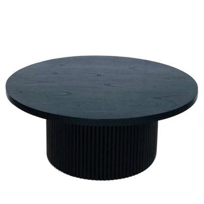 Ellie Sustainable Wooden Round Coffee Table - LOOMLAN - Artesia - Coffee Tables