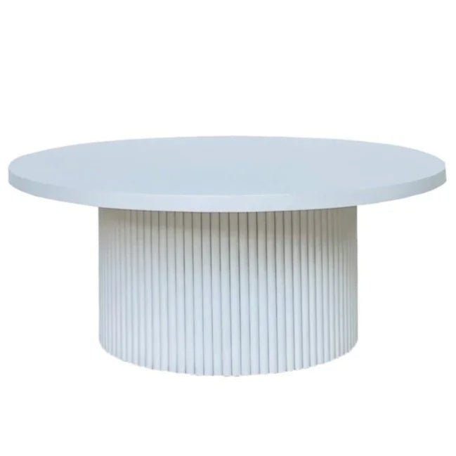 Ellie Sustainable Wooden Round Coffee Table - LOOMLAN - Artesia - Coffee Tables